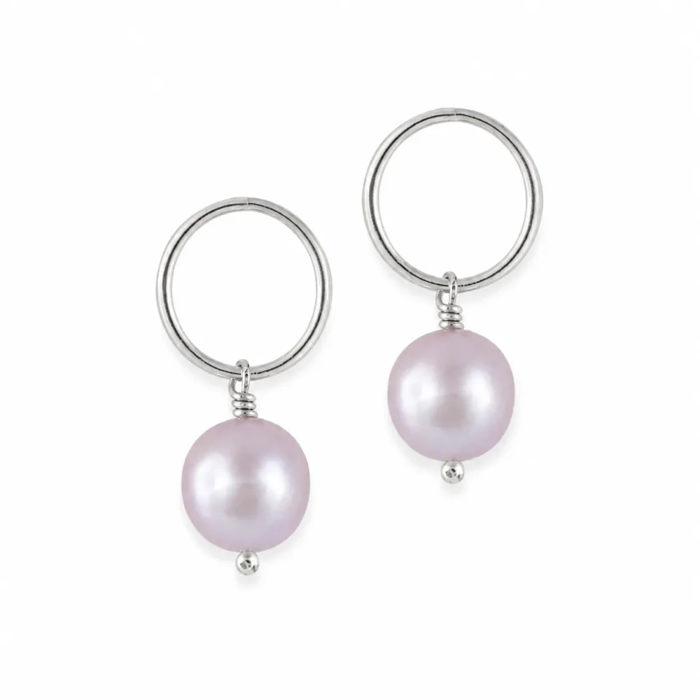 Pearl Earrings | 7 – 10 mm | Round Pearls | VEP7 - Image 5