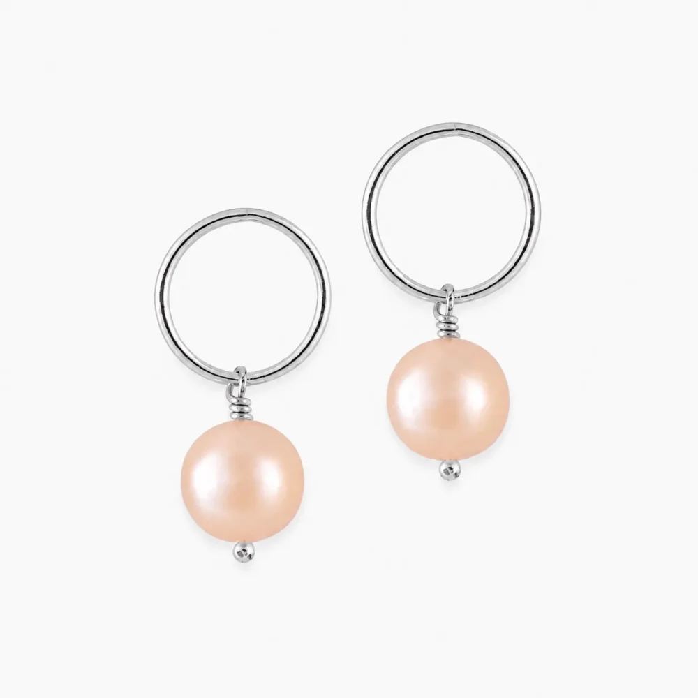 Pearl Earrings | 7 – 10 mm | Round Pearls | VEP7 - Image 3