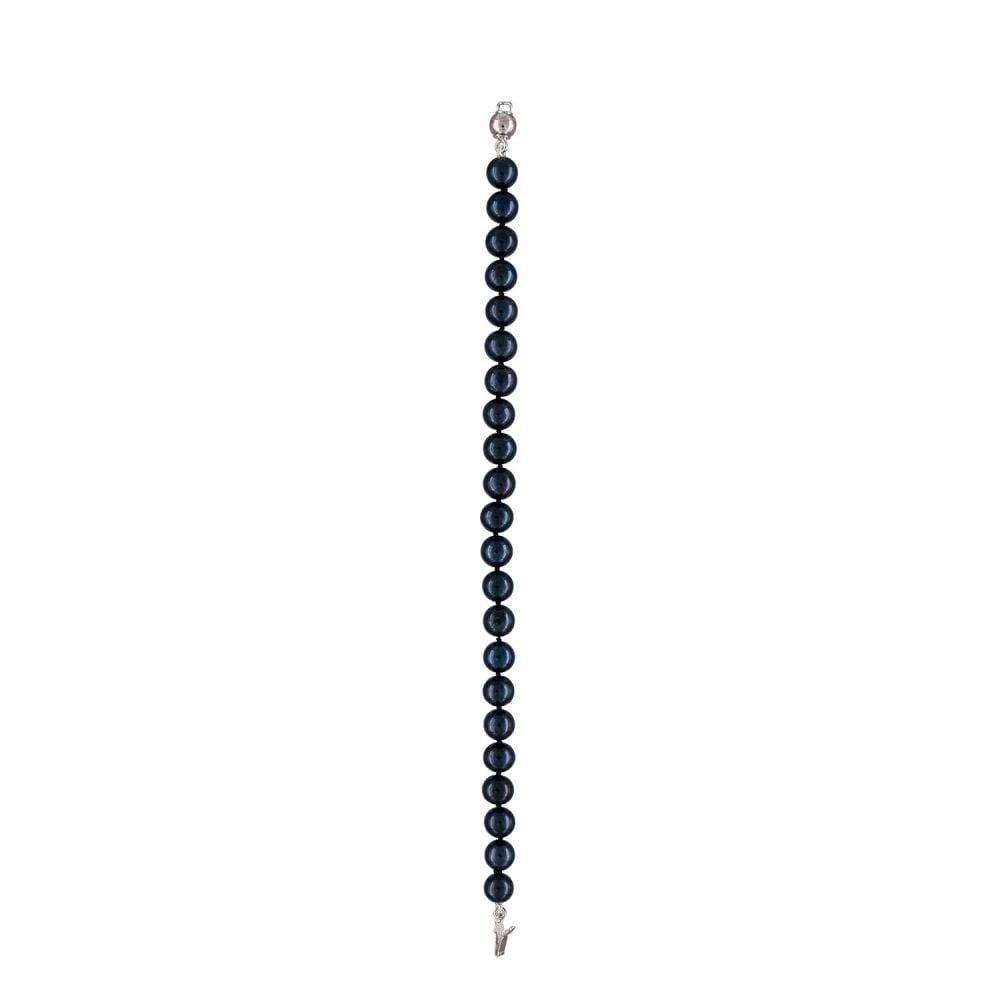 Classic Black Pearl Bracelet | 5.5 – 6.5 mm | Round Pearls - Image 2