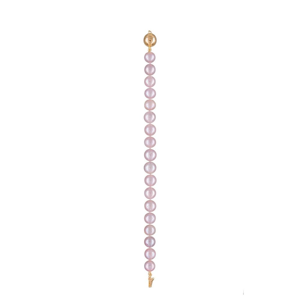 Classic Lavender Pearl Bracelet | 9.5 – 10.5 mm | Round Pearls - Image 1