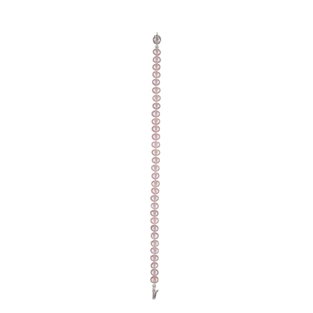 Classic Lavender Pearl Bracelet | 4.5 – 5.5 mm | Round Pearls - Image 1