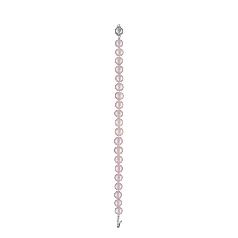 Classic Lavender Pearl Bracelet | 7.5 – 8.5 mm | Round Pearls - Image 1