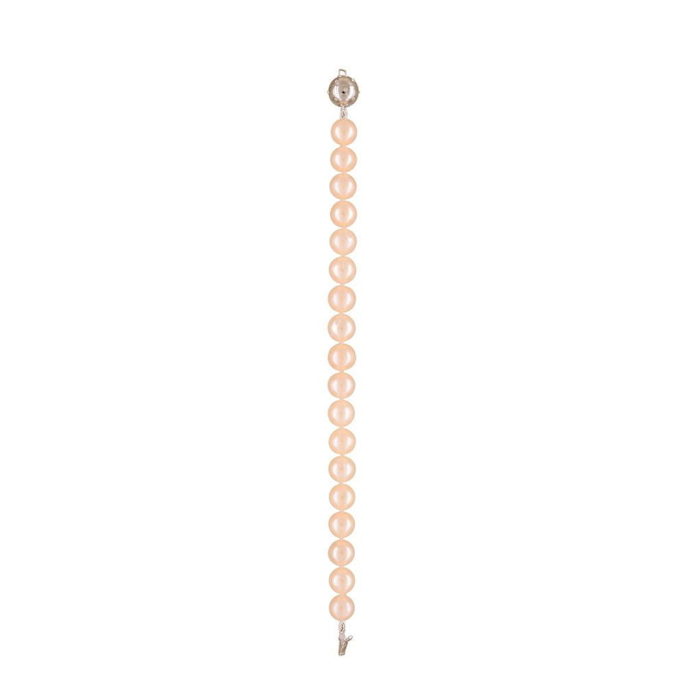 Classic Pink to Peach Pearl Bracelet | 9.5 – 10.5 mm | Round Pearls - Image 1