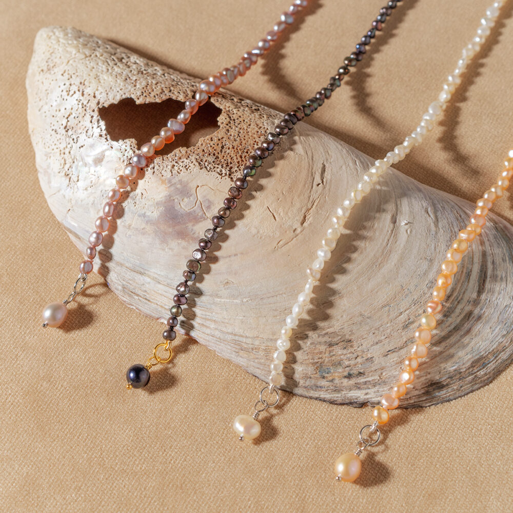 Classic Baby Pearl Ankle Bracelet | 3.5 – 4.5 mm | Baroque Pearls - Image 1