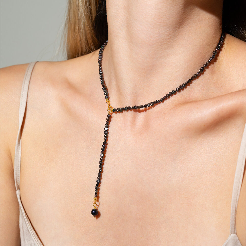 Adjustable Necklace + Ankle Bracelet Baby Pearls | 3.5 – 4.5 mm | Baroque Pearls - Image 9