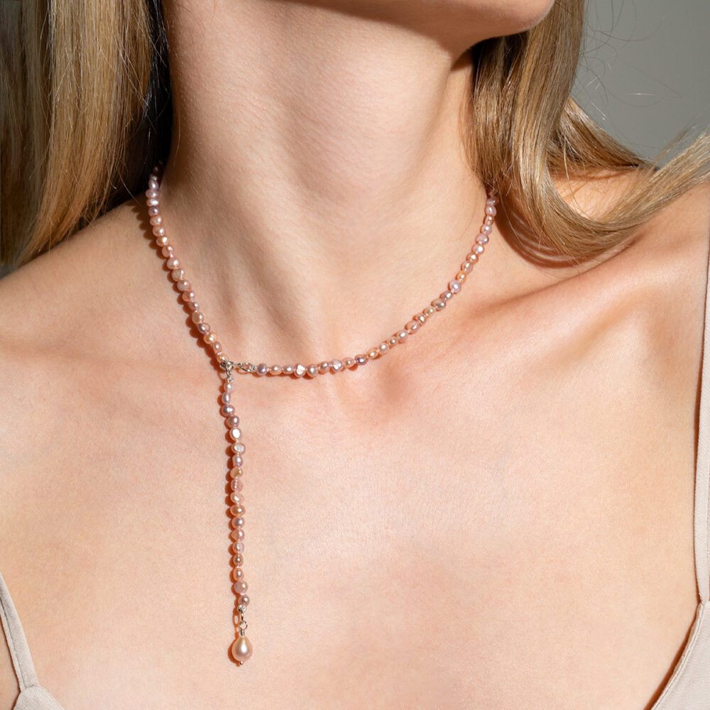 Adjustable Necklace + Ankle Bracelet Baby Pearls | 3.5 – 4.5 mm | Baroque Pearls - Image 7