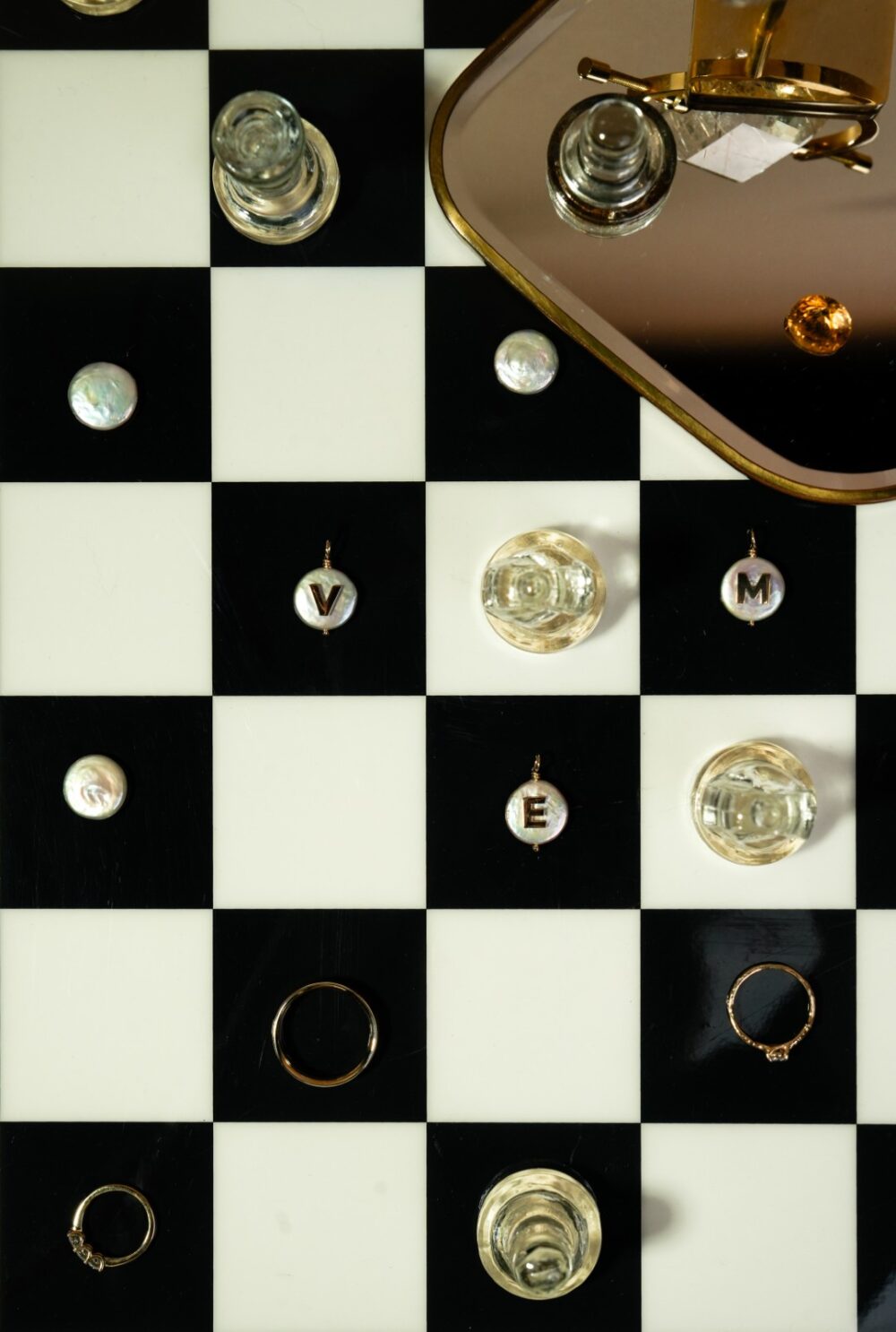 Signature Gold Initials Pearl Pendant - Image 3